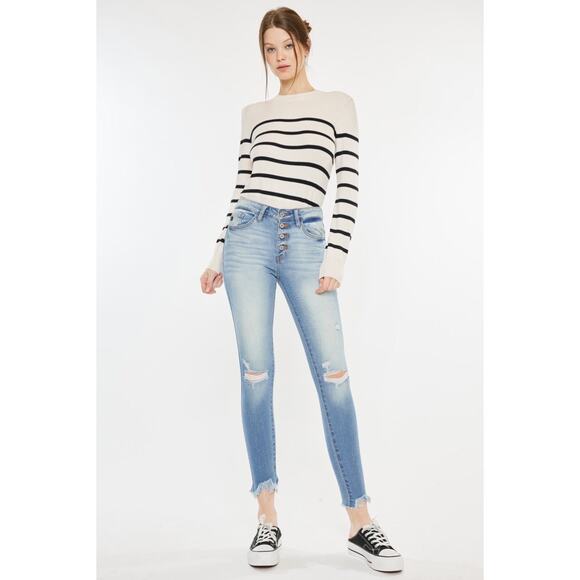 KANCAN | NWT Kitson Button Fly Jeans | 30 - Picture 1 of 7